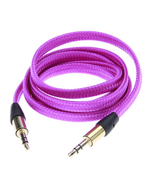 Noodle Style Weave Line Audio Jack Connection Cabl...