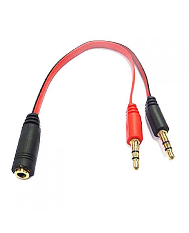 0.16m 0.5248FTOne Audio 3.5mm Male To Two Audio 3.5mm Female Headphone Splitter Extension Cable