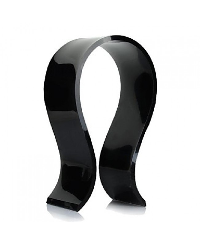 High Quality U-Shaped Headphone / Headset Hanger Holder Stand - Black