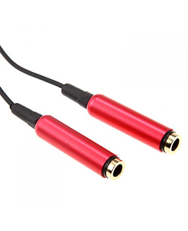 0.2m 0.656FT One Audio 3.5mm Male to Two Audio 3.5mm Female Earphone Cable